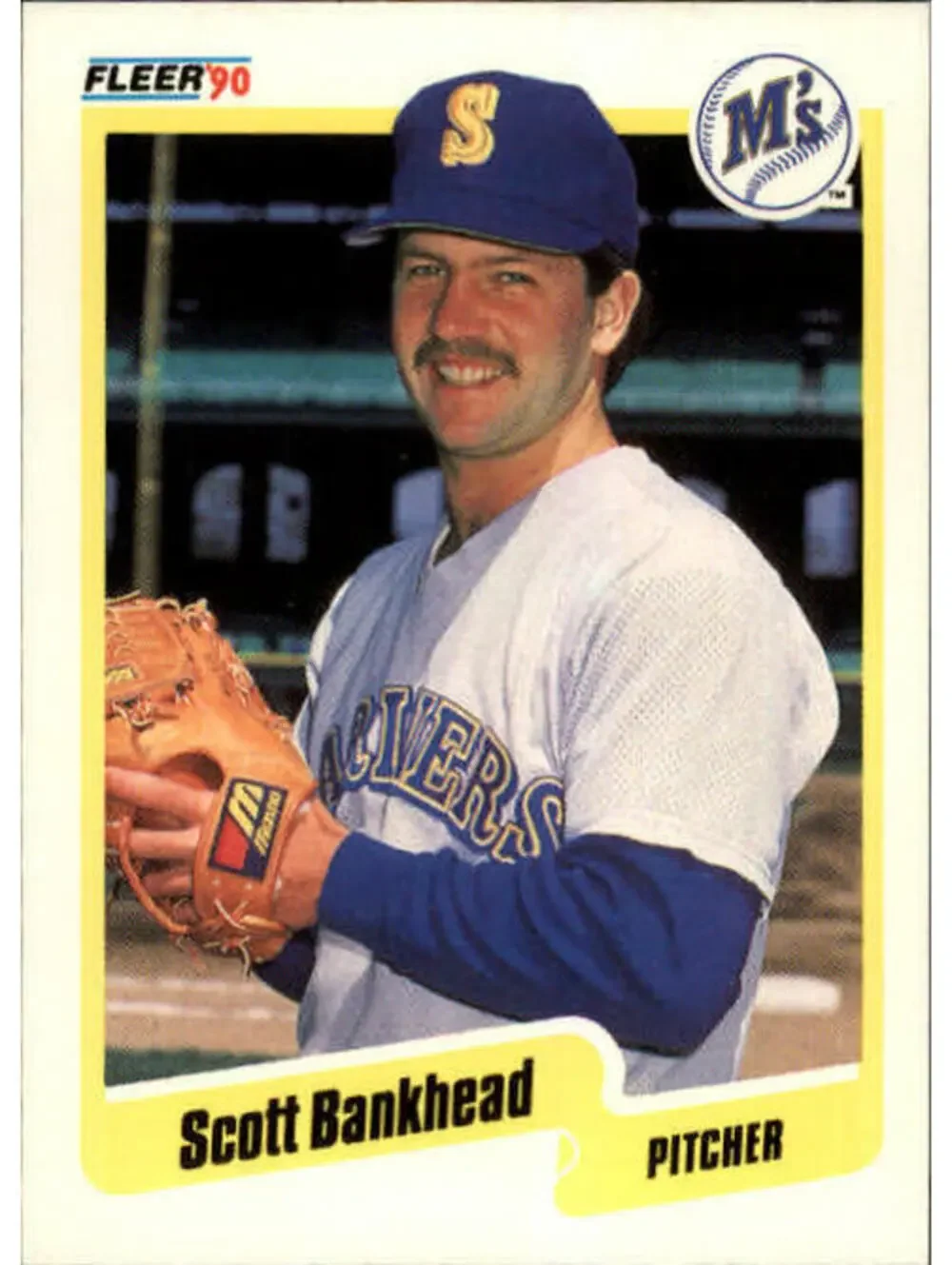 1990 Scott Bankhead Fleer Baseball Card #505